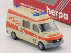 Herpa 043601 MB Sprinter Babynotarzt DRK Dortmund 1:87 NEU! OVP 