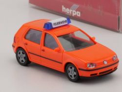 Herpa 044479 VW Golf IV Feuerwehr Modellauto 1:87 H0 NEU! OVP ST 