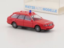 Rietze 50662 Audi A6 Avant C4 Feuerwehr Modellauto 1:87 NEU! OVP 