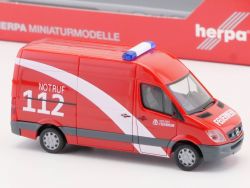 Herpa 048545 MB Sprinter 06 Feuerwehr Berlin Notruf 1:87 NEU OVP ST 