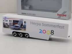 Herpa 3-Achs-Koffer-Auflieger Sommerfest 2008 LKW 1:87 NEU! OVP 