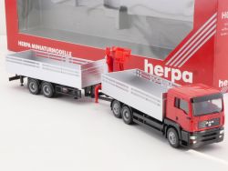 Herpa 147002 MAN TG - A L HZ Hängerzug Ladekran 1:87 NEU! OVP ST 