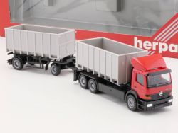 Herpa 147781 Mercedes MB AT Mulden-HZ Hängerzug 1:87 NEU! OVP ST 