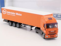 Rietze 60871 Iveco Stralis Gebrüder Weiss Sattelzug wie NEU! OVP SG 