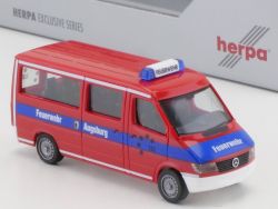 Herpa 276528 Mercedes Sprinter Bus Feuerwehr Augsburg NEU! OVP SG 