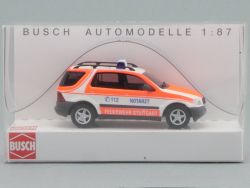 Busch 48508 MB M-Klasse FW Stuttgart Notarztwagen 1:87 NEU! OVP 