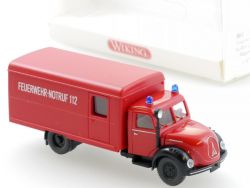 Wiking 8611134 Magirus Feuerwehr Notruf Koffer-LKW 1:87 NEU! OVP ST 