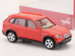 Herpa 023696 BMW X5 Modellauto Rot SUV 1:87 H0 NEU! OVP 