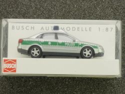 Busch 49203 Audi A4 Limousine Polizei Modellauto 1:87 NEU! OVP ST 