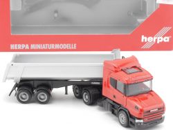 Herpa 151894 Scania Hauber 04 Rundmulden-Sattelzug LKW NEU! OVP 