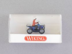 Wiking 0230129 All-Terrain-Vehicle ATV Quad mit Fahrer NEU! OVP ST 