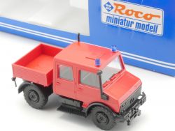 Roco 1495 Mercedes Unimog Feuerwehr Pritsche 1:87 H0 NEU! OVP SG 