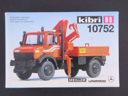 Kibri 10752 Feuerwehr Unimog Ladekran Bausatz 1:87 ungebaut! OVP 