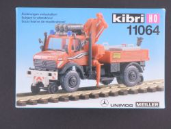 Kibri 11064 Zweiwege-Unimog Feuerwehr Bausatz 1:87 NEU! OVP SG 