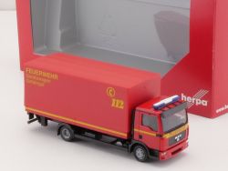 Herpa 047043 MAN TGL Gerätewagen Gefahrgut Feuerwehr NEU! OVP 