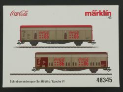 Märklin 48345 Schiebewandwagen-Set Hbbills Coca-Cola KKK NEU! OVP AW 